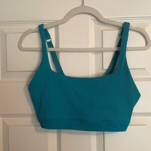 Lorna Jane Teal Ribbed Women's Work Out Sports Bralette